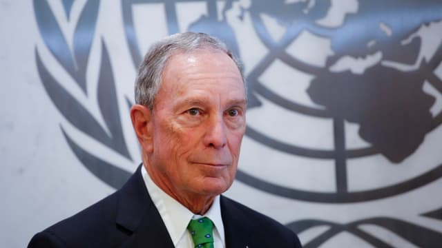 Michael Bloomberg à l'ONU, en tant qu'envoyé spécial pour l'action climatique, le 5 mars 2018