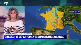 Orages : 15 départements en vigilance orange - 25/06