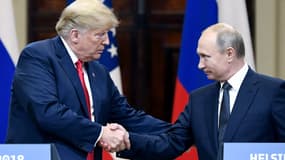 Donald Trump et Vladimir Poutine à Helsinki le 16 juillet 2018