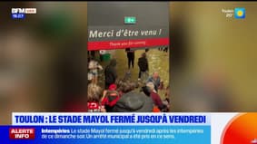 Intempéries : le stade Mayol fermé jusqu'à vendredi