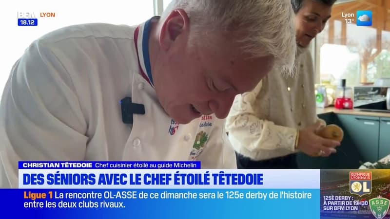 Limonest: le chef étoilé Christian Têtedoie aux fourneaux avec des seniors