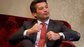 Le chef du parti d'extrême droite Chega André Ventura avec le président portugais Marcelo Rebelo de Sousa au palais de Belém après les élections générales à Lisbonne, le 20 mai 2025.