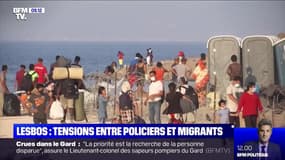 Lesbos: la situation est tendue entre les autorités et migrants