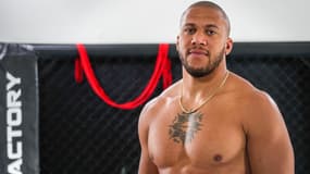 Ciryl Gane à la MMA Factory à Paris le 14 septembre 2021