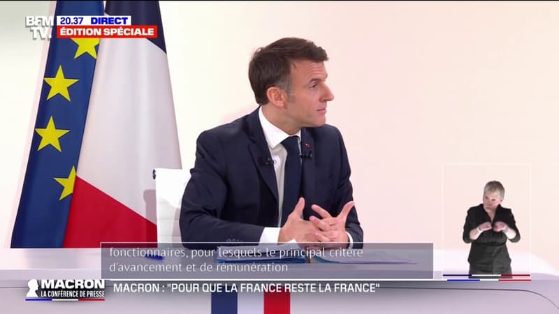 Emmanuel Macron annonce une réforme de l'avancement et de la rémunération des fonctionnaires 
