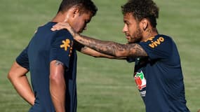 Thiago Silva et Neymar