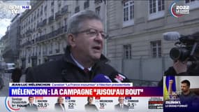Présidentielle 2022: Jean-Luc Mélenchon continuera à se battre "jusqu'au bout"