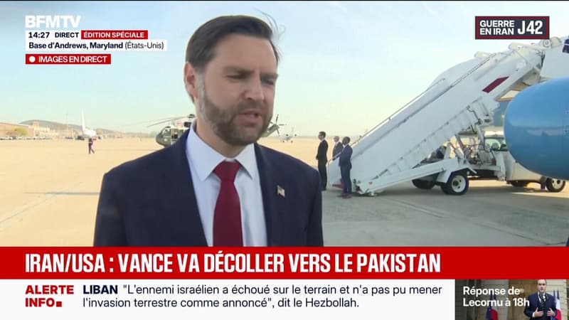 J.D. Vance, vice-président des États-Unis: "Si les Iraniens sont d'accord pour négocier de bonne foi, nous leur tendons la main"