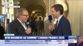 Thomas Stoffmehl, PDG de Vorwerk au micro de BFM Buisness depuis le sommet Choose France 2025