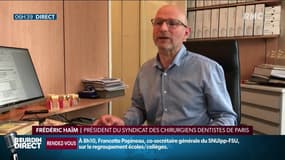 Des soins dentaires plafonnés au 1er avril: "Le patient est gagnant, la santé publique est gagnante" se réjouit Frédéric Haim, président du syndicat des chirurgiens dentistes de Paris  