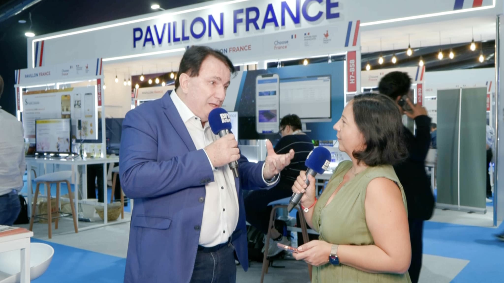 Christian Pineau, président d'International Boost, lors du Gitex Global 2025 Christian Pineau, président d'International Boost, lors du Gitex Global 2025