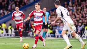 Bryan Zaragoza contre le Real Madrid, au Santiago Bernabeu, le 2 décembre 2023