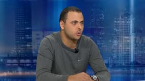 Achraf Ben Brahim sur le plateau de BFMTV. 