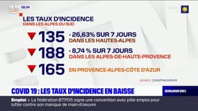 Covid 19 : Les taux d'incidence dans les Alpes du Sud