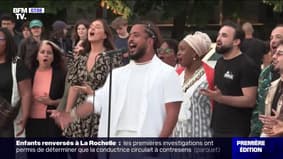 Slimane dévoile "Résister", un hymne à la paix, sur le parvis de Notre-Dame