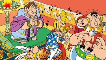 Couverture du "Menhir d'or", une histoire inédite d'Astérix