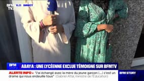 "Elle m'a dit que ce n'était pas une tenue adaptée pour les cours, que c'était comme une abaya": Une lycéenne exclue de son établissement en raison de sa tenue témoigne sur BFMTV