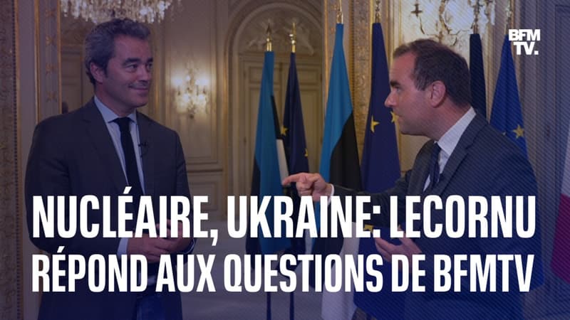 Nucléaire, Ukraine: Sébastien Lecornu, ministre des Armées, répond aux questions de BFMTV