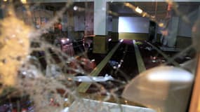 Vue de l'intérieur de la mosquée du quartier des Jardins de l'Empereur, à Ajaccio, vandalisée le 25 décembre.