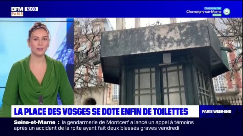 Paris: des toilettes publiques installées dans un kiosque sur la place des Vosges