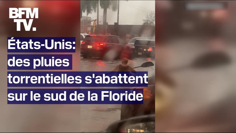 États-Unis: l'équivalent de quatre mois de pluie à Paris est tombée en 24 heures en Floride