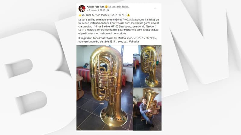Xavier Riss a posté un appel à l'aide sur son compte Facebook.
