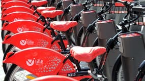 Une station V'Lille à Lille.