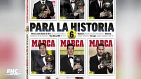 Ballon d'Or : Messi récompensé, la presse loue l'Argentin aux 6 trophées