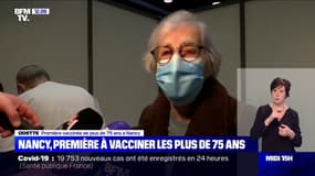 Odette, première vaccinée de plus de 75 ans à Nancy: "Il faut arrêter ce Covid qui mange la vie à tout le monde"
