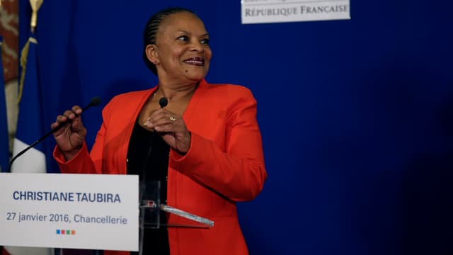Christiane Taubira, le 27 janvier 2016.