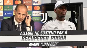 Juventus : Allegri ne s'attend pas à récupérer Pogba avant janvier