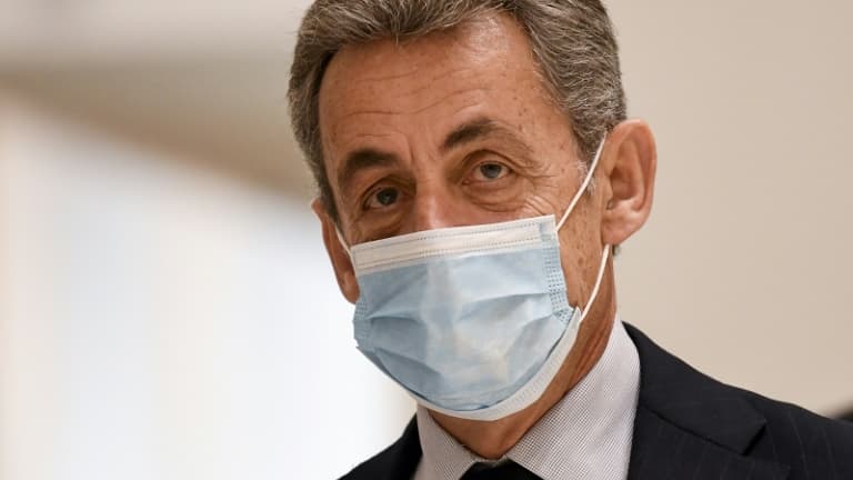 L'ancien président Nicolas Sarkozy au tribunal de Paris, le 10 décembre 2020
