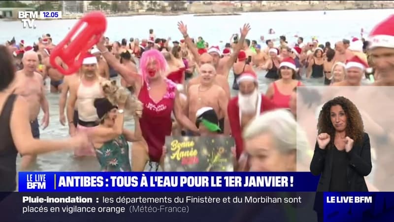 Nouvel An: la tradition du premier bain de l'année à Argelès-sur-Mer
