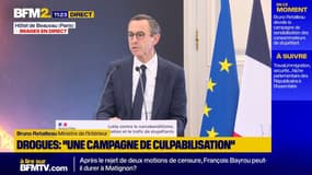Campagne à destination des consommateurs de drogues: Bruno Retailleau assume de "choquer"