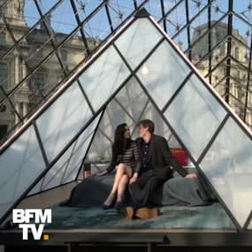 Ils ont trinqué devant la Joconde et dormi sous la pyramide du Louvre