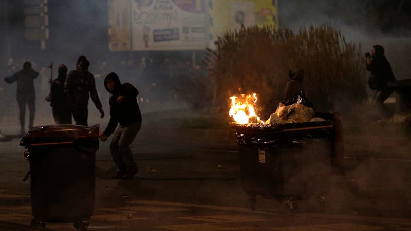Des heurts ont éclaté à Bobigny, le 11 février.