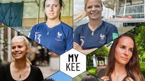 Maeva Clémaron et d'autres joueuses de l'équipe de France présentent Mykee