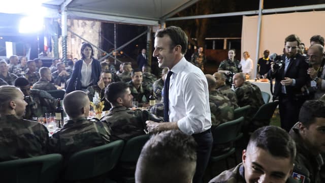 Emmanuel Macron en Côte d'Ivoire.