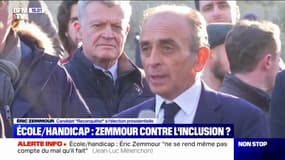Critiqué pour sa sortie sur le handicap à l'école, Éric Zemmour dénonce "une position idéologique"