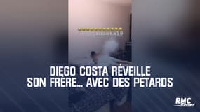 Diego Costa réveille son frère... avec des pétards