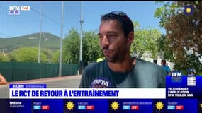 Rugby: les supporters assistent à la reprise de l'entraînement du RCT