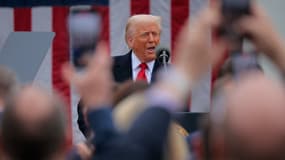 Donald Trump lors d'une prise de parole à la Maison Blanche le 2 avril 2025