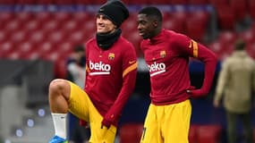 Antoine Griezmann ou Ousmane Dembélé en novembre 2020