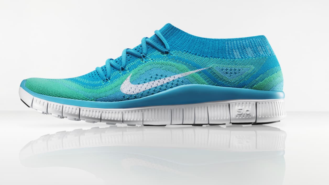 Les Nike Flyknit avec leur dessus "tricoté"