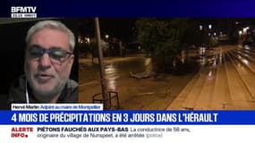 Pluie-inondation et crues: "La situation devrait se stabiliser pour demain matin en ce qui concerne la circulation", déclare Hervé Martin, adjoint au maire de Montpellier