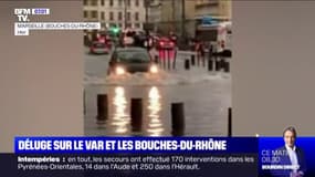 Les images du déluge qui a touché les Bouches-du-Rhône et le Var ce mercredi soir