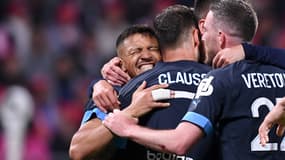 La joie d'Alexis Sanchez lors d'OL-OM