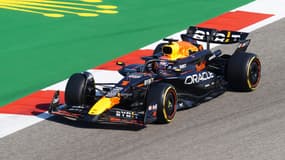 Max Verstappen au volant de la RB20 de Red Bull, à Sakhir le 29 février 2024