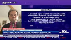 Les questions: Le produit OPCMG de la société Index Handelsgesellschaft est-il valable ? - 15/10