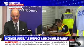 Incendie dans l'Aude: le suspect "a reconnu les faits" affirme Éric Camous, procureur de la République de Narbonne